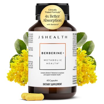 JSHealth Vitamins Berberine+ Formula bottle, 60 capsules