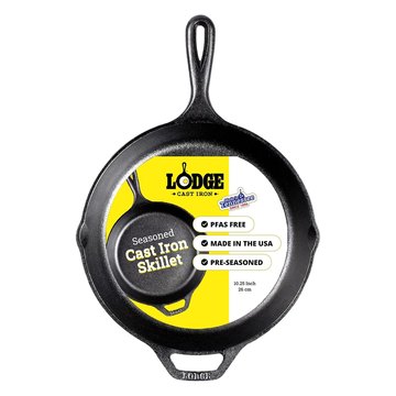 Lodge 10.25-inch pre-seasoned cast iron skillet